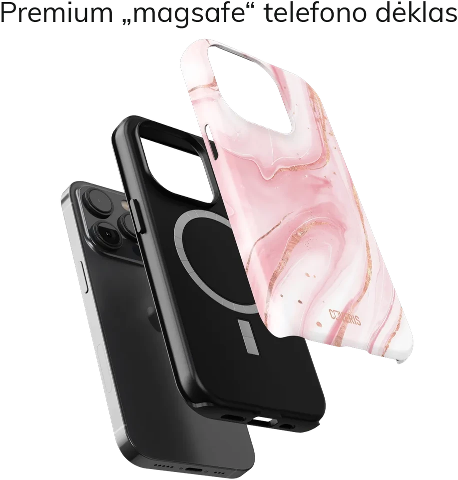 Coveris Telefono dėklas Magsafe "Candyfloss" iPhone 12-17, Samsung S22-26, Google Pixel 10/Pro/ProXL modeliams