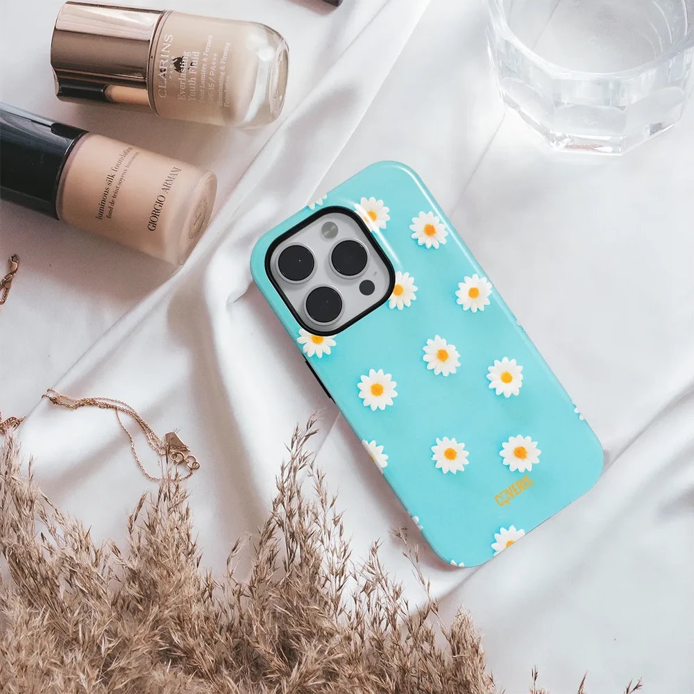 Coveris Telefono dėklas Magsafe "Chamomile" iPhone 12-17, Samsung S22-26, Google Pixel 10/Pro/ProXL modeliams