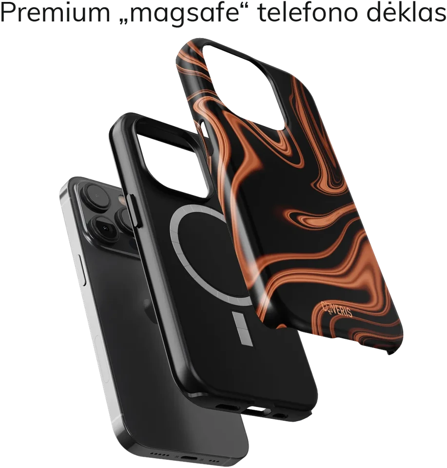 Coveris Telefono dėklas Magsafe "Chocolate" iPhone 12-17, Samsung S22-26, Google Pixel 10/Pro/ProXL modeliams