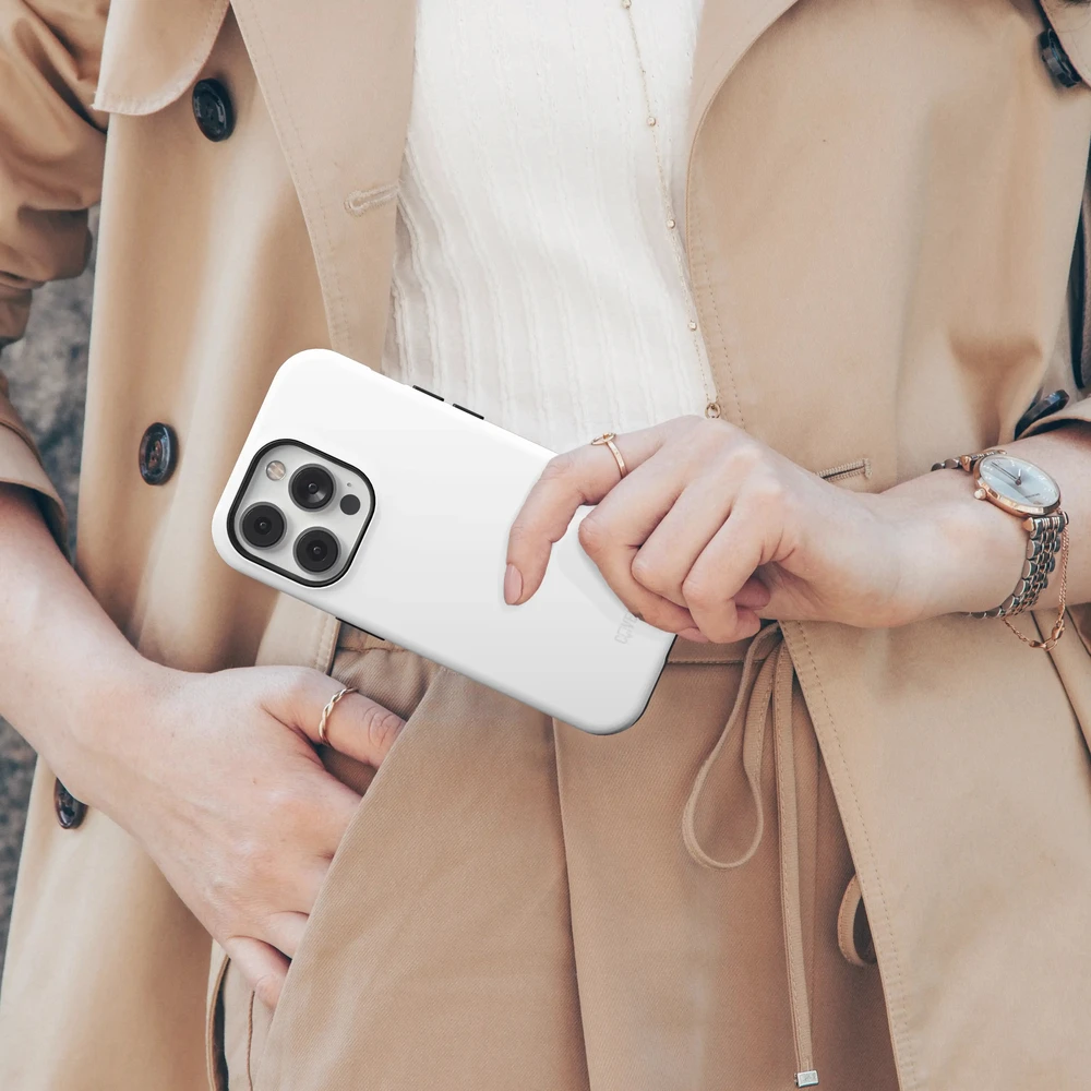 Coveris Telefono dėklas Magsafe "Cloud Dancer" iPhone 12-17, Samsung S22-26, Google Pixel 10/Pro/ProXL modeliams