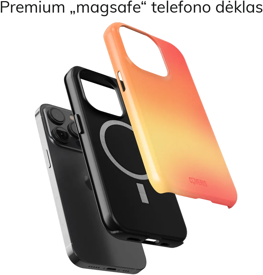 Coveris Telefono dėklas Magsafe "Color Blocks" iPhone 12-17, Samsung S22-26, Google Pixel 10/Pro/ProXL modeliams