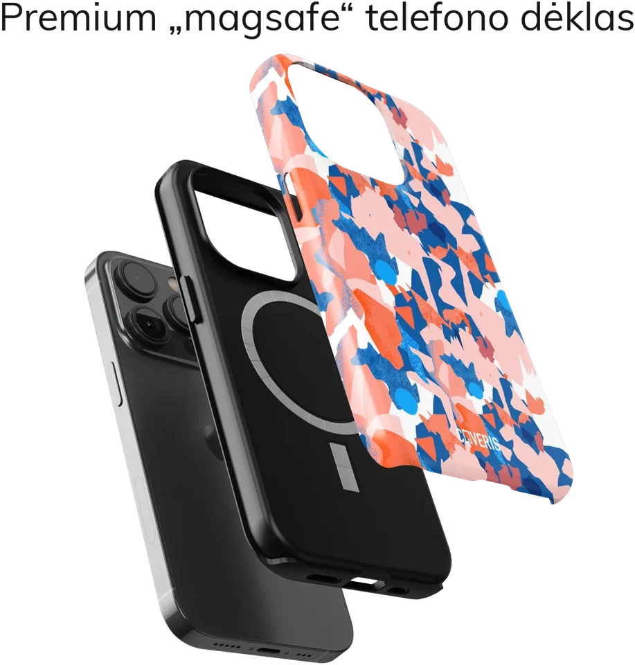 Coveris Telefono dėklas Magsafe "Contact" iPhone 12-17, Samsung S22-26, Google Pixel 10/Pro/ProXL modeliams