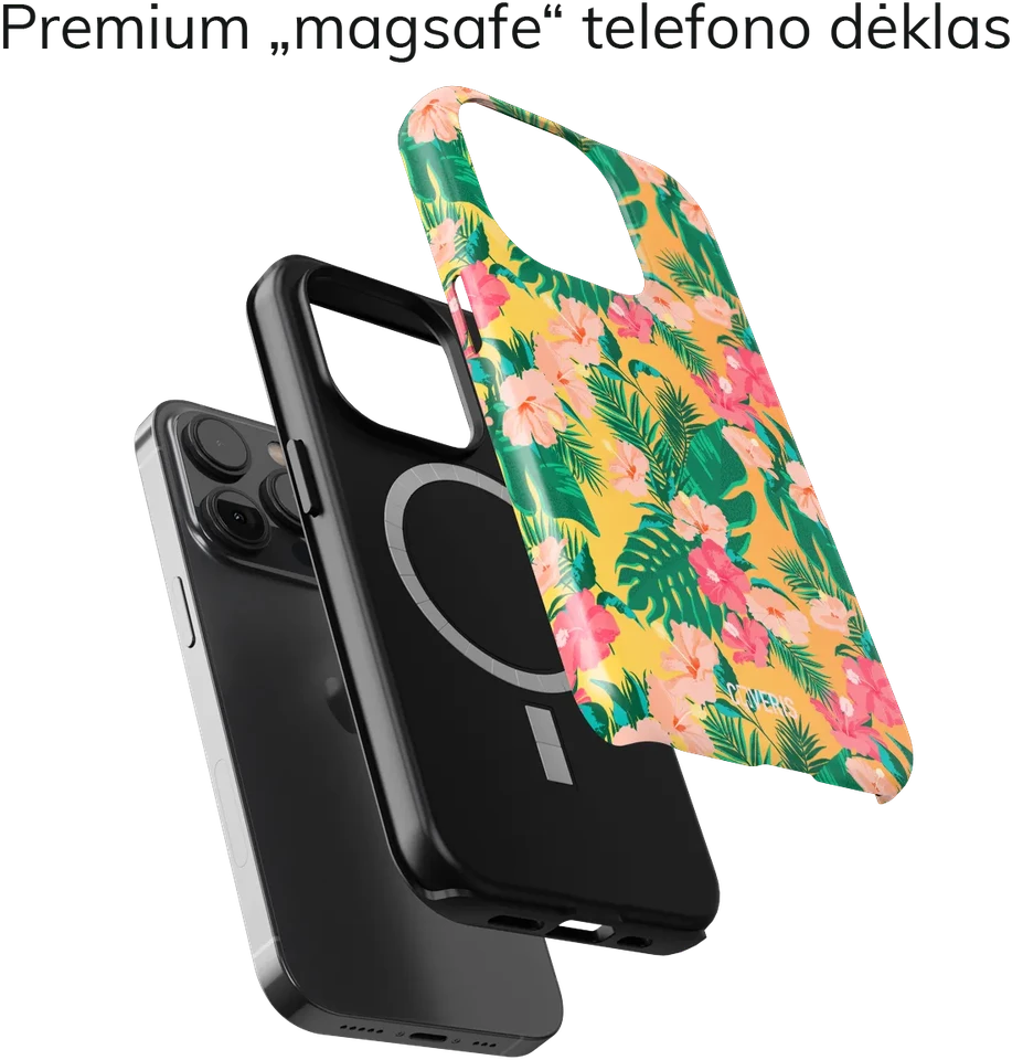 Coveris Telefono dėklas Magsafe "Coral" iPhone 12-17, Samsung S22-26, Google Pixel 10/Pro/ProXL modeliams