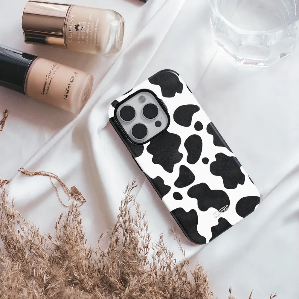 Coveris Telefono dėklas Magsafe "Cow" iPhone 12-17, Samsung S22-26, Google Pixel 10/Pro/ProXL modeliams