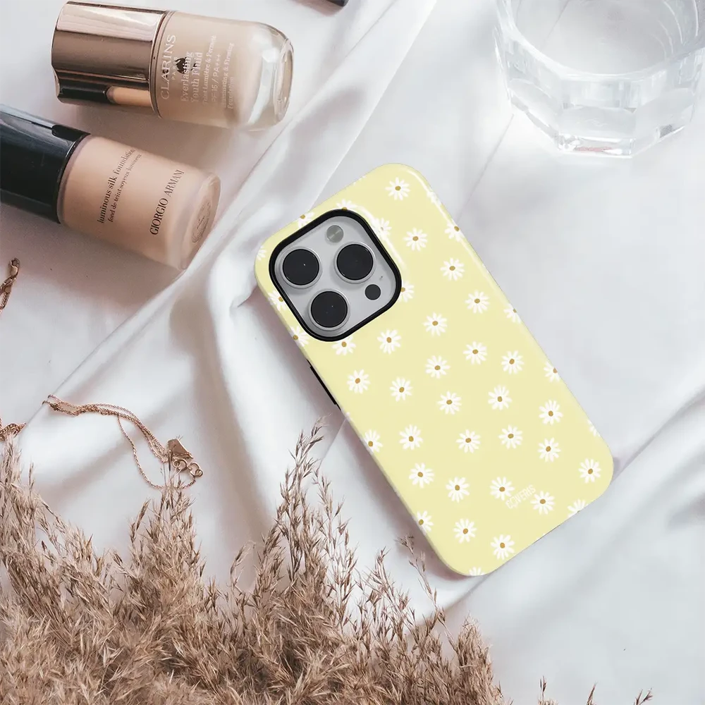 Coveris Telefono dėklas Magsafe "Daisy" iPhone 12-17, Samsung S22-26, Google Pixel 10/Pro/ProXL modeliams