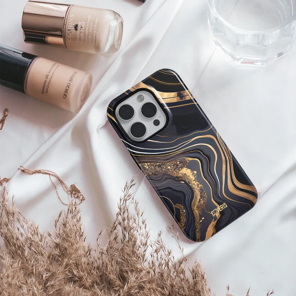 Coveris Telefono dėklas Magsafe "Dark Elegance" iPhone 12-17, Samsung S22-26, Google Pixel 10/Pro/ProXL modeliams