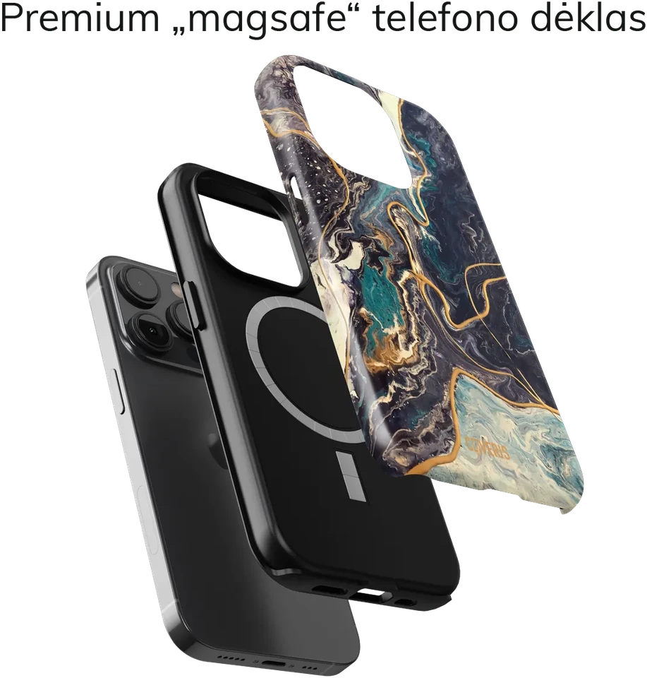 Coveris Telefono dėklas Magsafe "Earth Marble" iPhone 12-17, Samsung S22-26, Google Pixel 10/Pro/ProXL modeliams