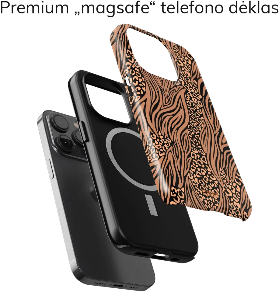 Coveris Telefono dėklas Magsafe "EarthFur" iPhone 12-17, Samsung S22-26, Google Pixel 10/Pro/ProXL modeliams