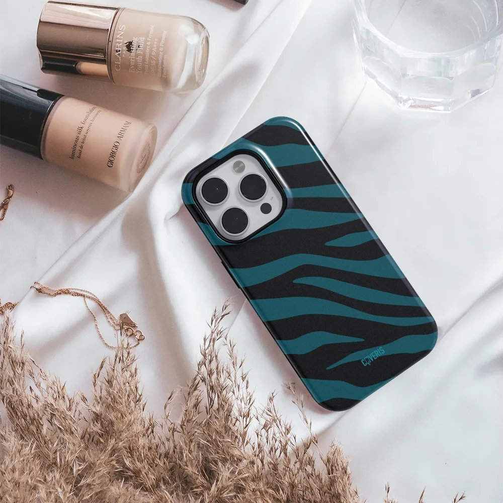 Coveris Telefono dėklas Magsafe "Electric Zebra" iPhone 12-17, Samsung S22-26, Google Pixel 10/Pro/ProXL modeliams