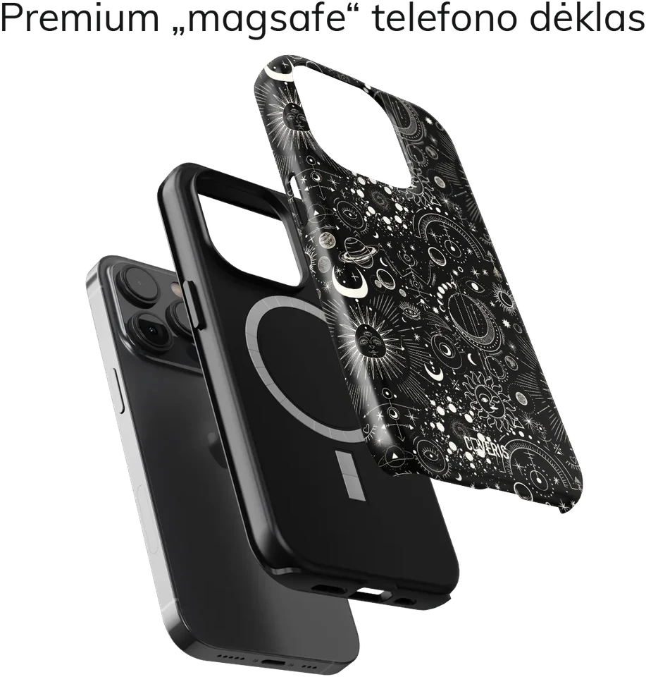 Coveris Telefono dėklas Magsafe "Eliksyras" iPhone 12-17, Samsung S22-26, Google Pixel 10/Pro/ProXL modeliams
