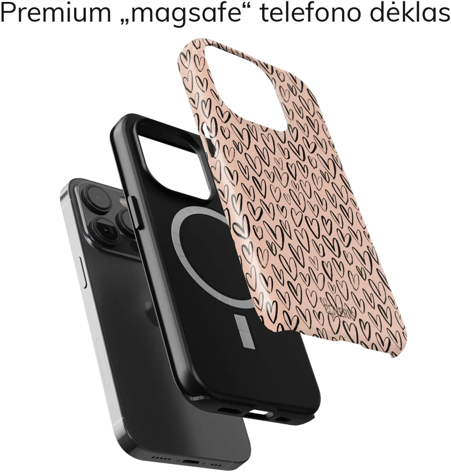 Coveris Telefono dėklas Magsafe "Enamor" iPhone 12-17, Samsung S22-26, Google Pixel 10/Pro/ProXL modeliams