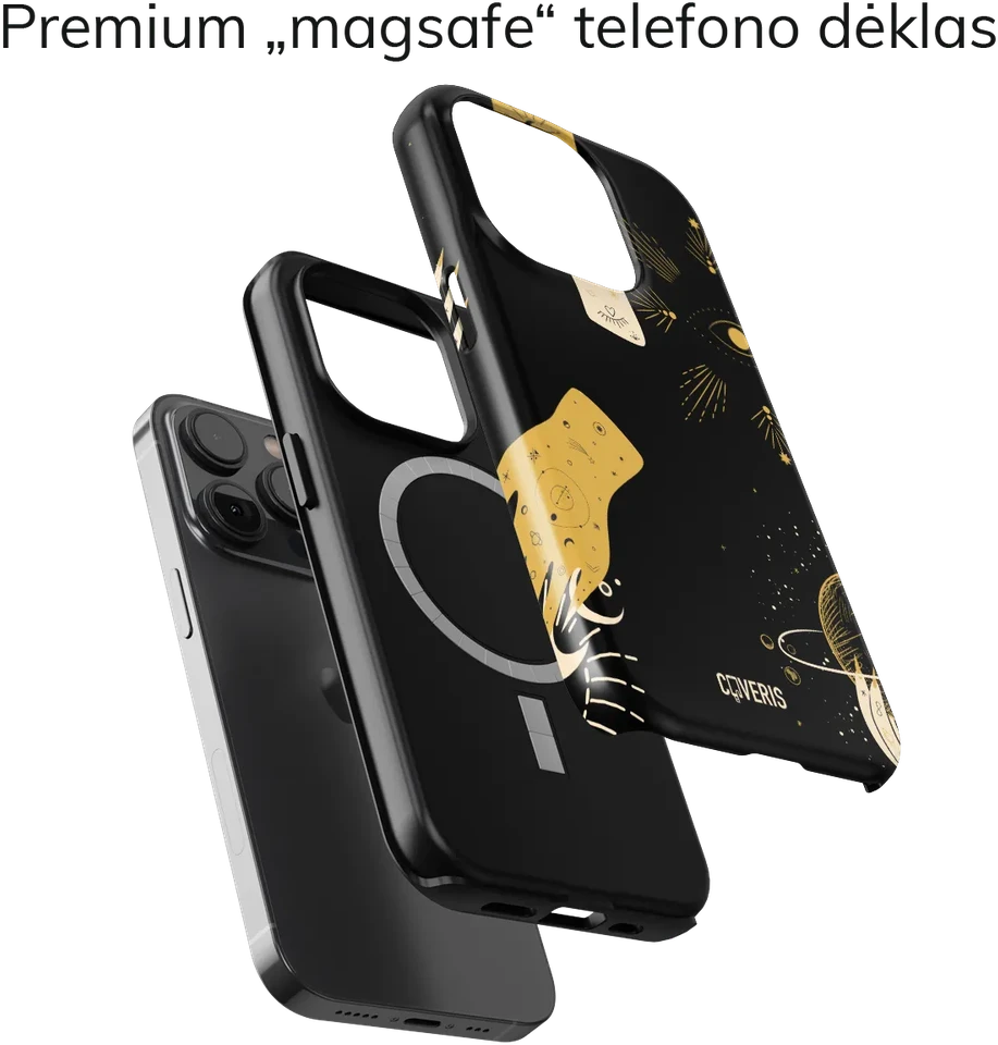 Coveris Telefono dėklas Magsafe "Enchantment" iPhone 12-17, Samsung S22-26, Google Pixel 10/Pro/ProXL modeliams