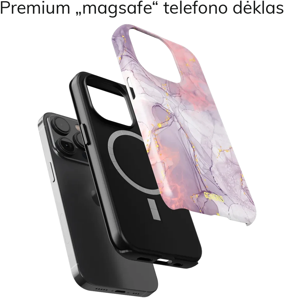 Coveris Telefono dėklas Magsafe "Feather" iPhone 12-17, Samsung S22-26, Google Pixel 10/Pro/ProXL modeliams