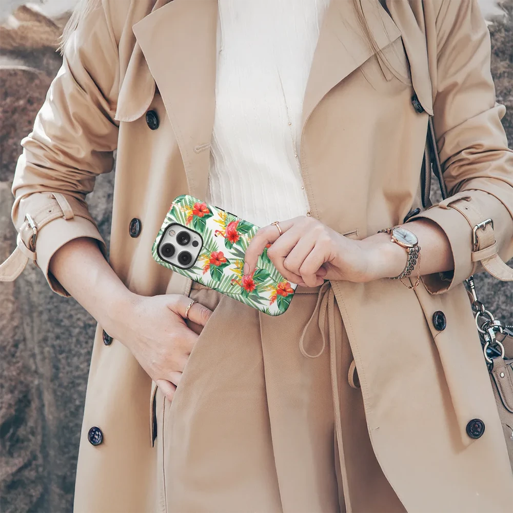 Coveris Telefono dėklas Magsafe "Flamingfizz" iPhone 12-17, Samsung S22-26, Google Pixel 10/Pro/ProXL modeliams