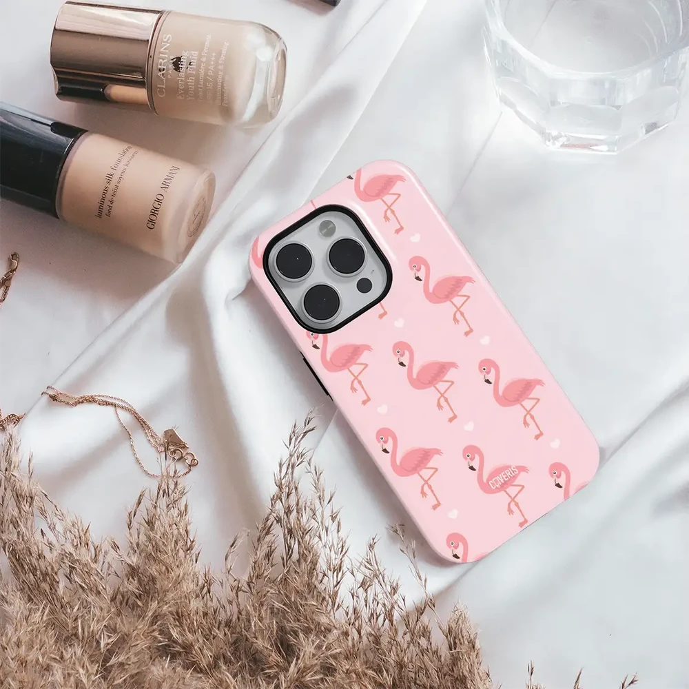 Coveris Telefono dėklas Magsafe "Flamingo" iPhone 12-17, Samsung S22-26, Google Pixel 10/Pro/ProXL modeliams