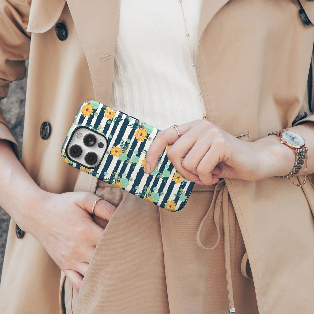 Coveris Telefono dėklas Magsafe "Florayne" iPhone 12-17, Samsung S22-26, Google Pixel 10/Pro/ProXL modeliams