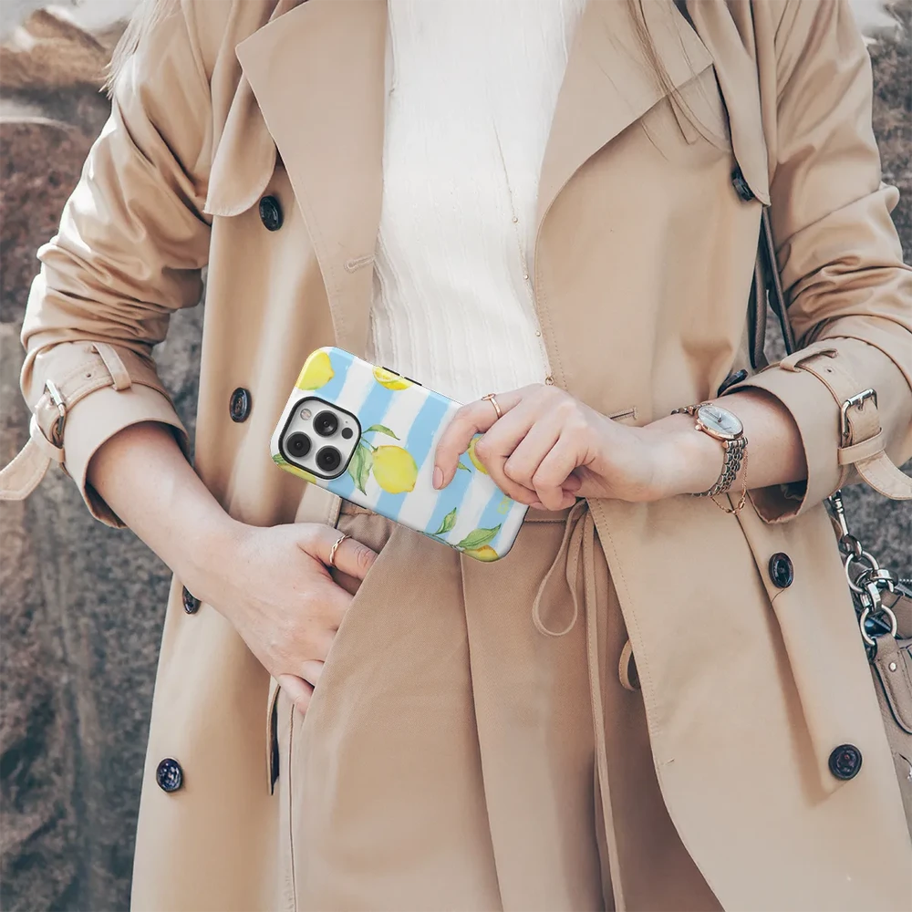 Coveris Telefono dėklas Magsafe "Freshly Squeezed" iPhone 12-17, Samsung S22-26, Google Pixel 10/Pro/ProXL modeliams