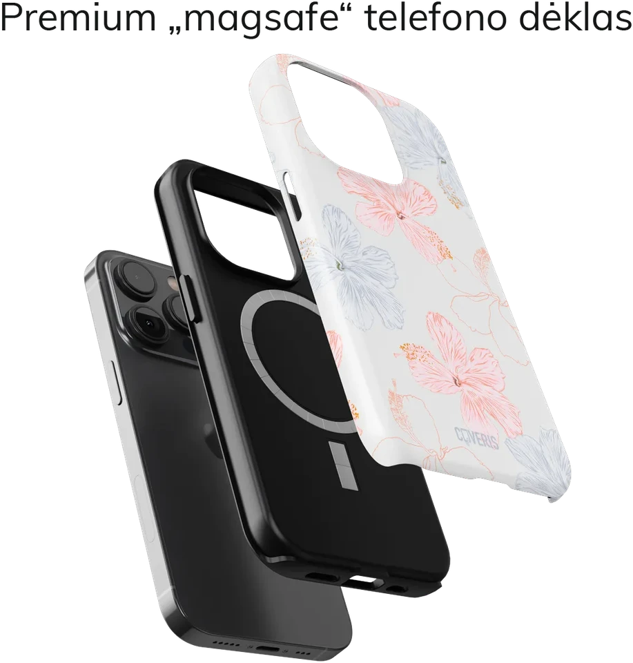 Coveris Telefono dėklas Magsafe "Frosted" iPhone 12-17, Samsung S22-26, Google Pixel 10/Pro/ProXL modeliams
