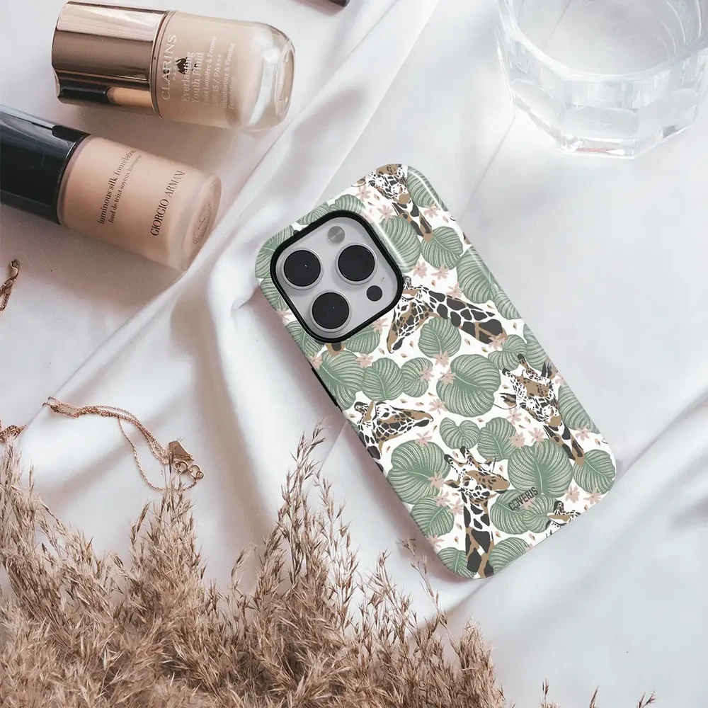 Coveris Telefono dėklas Magsafe "Giraffe" iPhone 12-17, Samsung S22-26, Google Pixel 10/Pro/ProXL modeliams