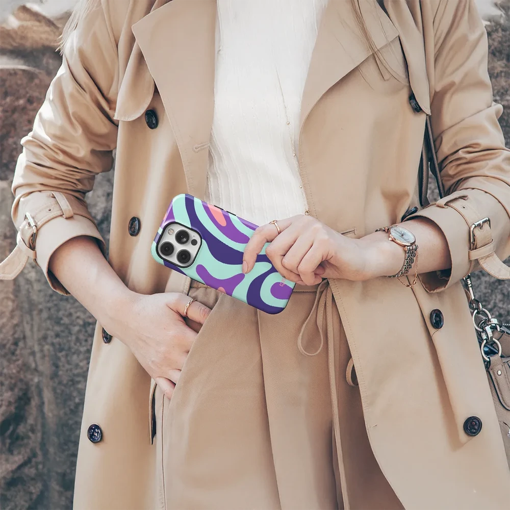 Coveris Telefono dėklas Magsafe "Glimmer" iPhone 12-17, Samsung S22-26, Google Pixel 10/Pro/ProXL modeliams