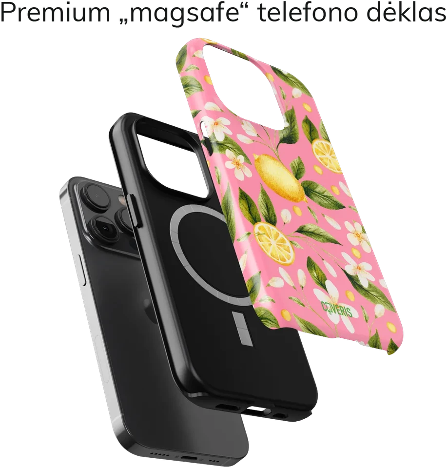 Coveris Telefono dėklas Magsafe "Golden Zest" iPhone 12-17, Samsung S22-26, Google Pixel 10/Pro/ProXL modeliams
