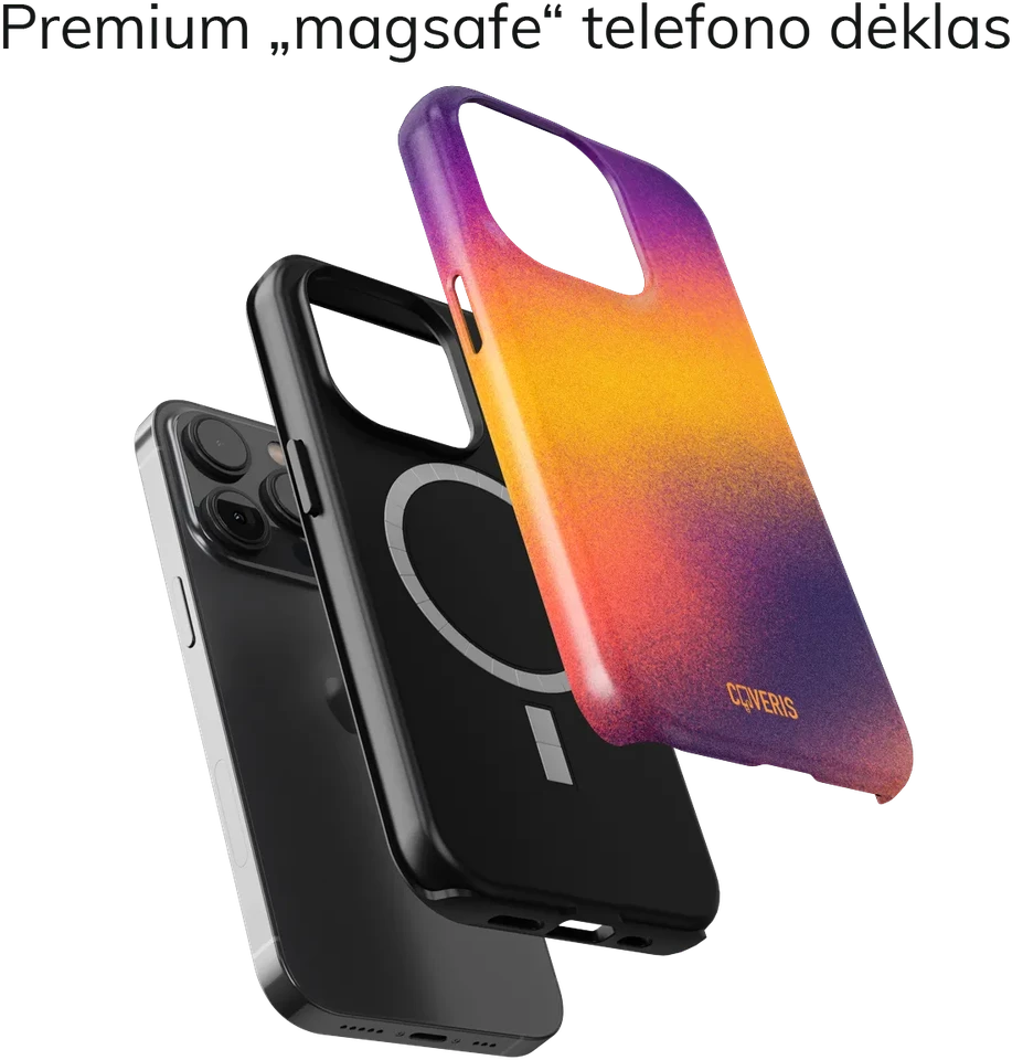 Coveris Telefono dėklas Magsafe "Grimfog" iPhone 12-17, Samsung S22-26, Google Pixel 10/Pro/ProXL modeliams