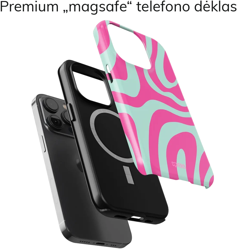 Coveris Telefono dėklas Magsafe "Groovy Chick" iPhone 12-17, Samsung S22-26, Google Pixel 10/Pro/ProXL modeliams