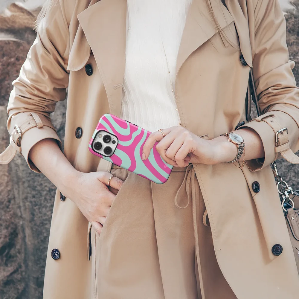 Coveris Telefono dėklas Magsafe "Groovy Chick" iPhone 12-17, Samsung S22-26, Google Pixel 10/Pro/ProXL modeliams