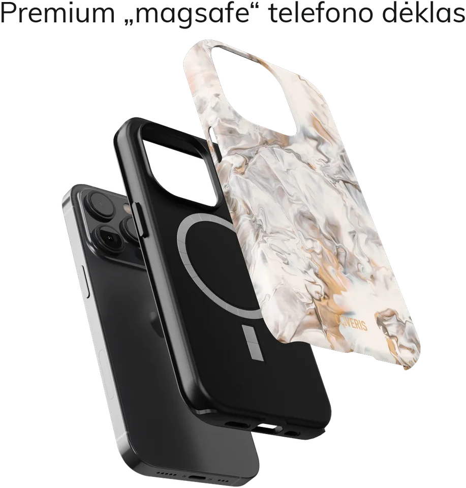 Coveris Telefono dėklas Magsafe "Heaven Marble" iPhone 12-17, Samsung S22-26, Google Pixel 10/Pro/ProXL modeliams