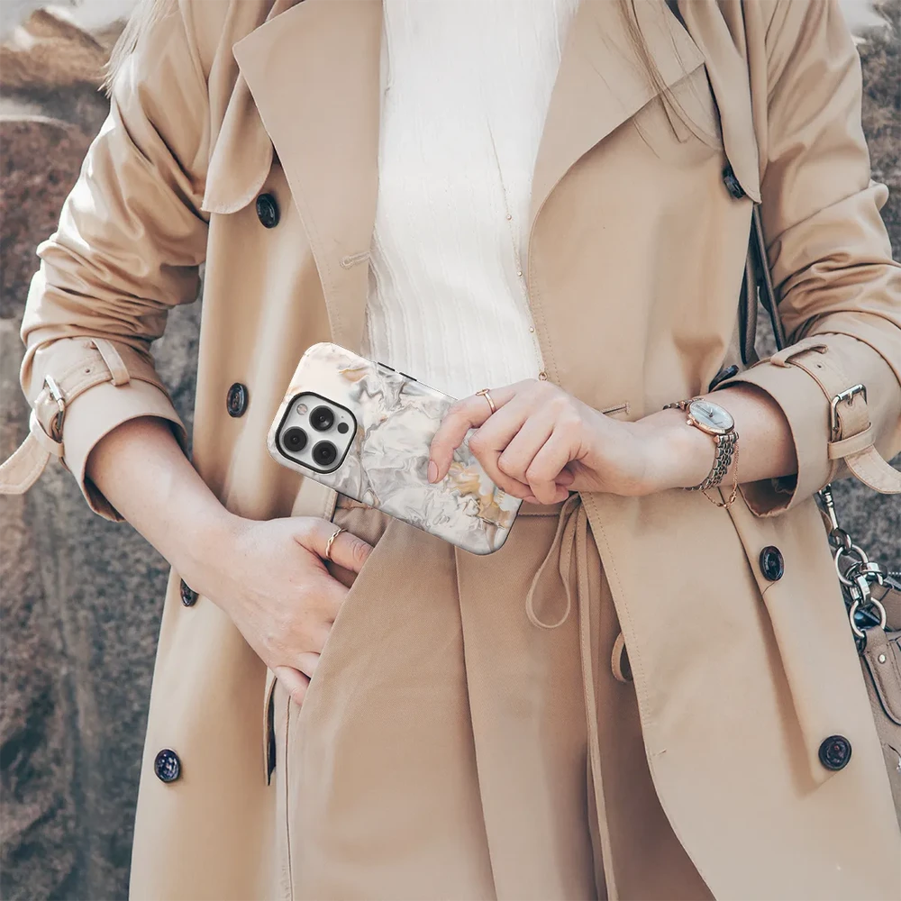 Coveris Telefono dėklas Magsafe "Heaven Marble" iPhone 12-17, Samsung S22-26, Google Pixel 10/Pro/ProXL modeliams