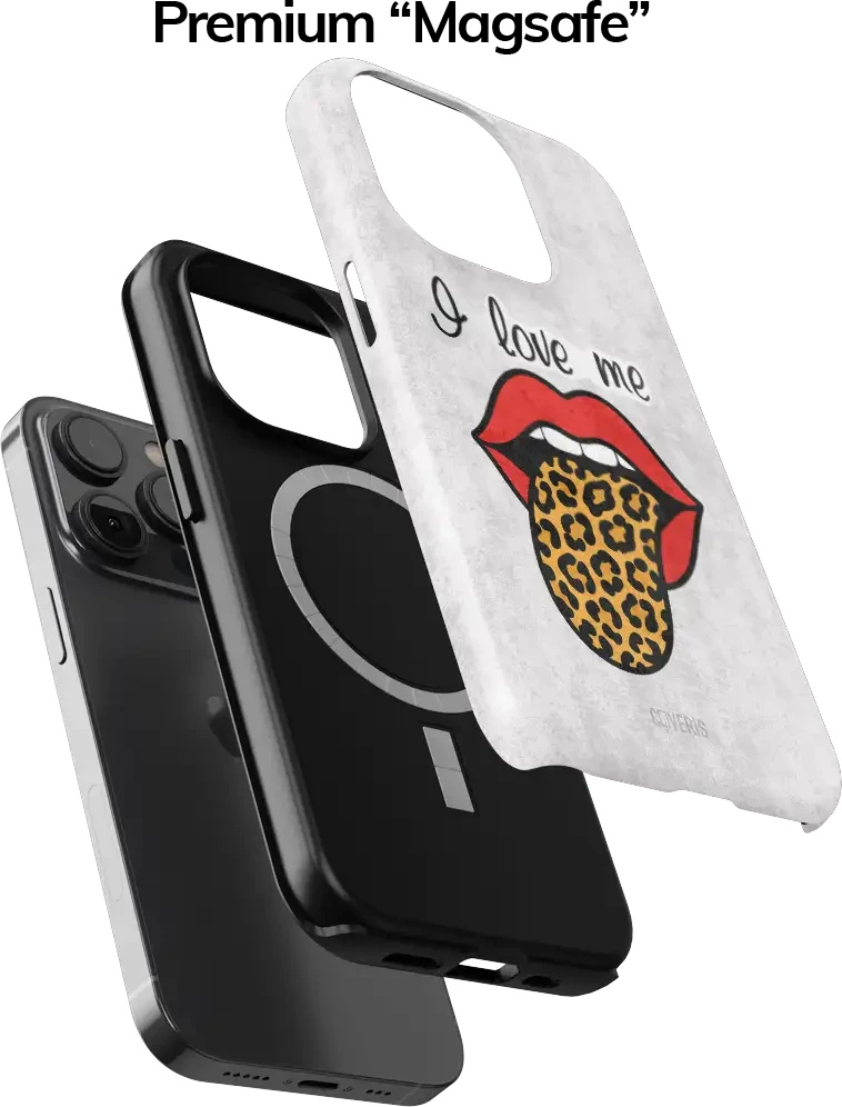 Coveris Telefono dėklas Magsafe "I Love Me" iPhone 12-17, Samsung S22-26, Google Pixel 10/Pro/ProXL modeliams