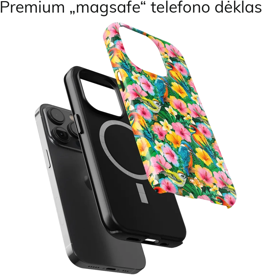 Coveris Telefono dėklas Magsafe "Islander" iPhone 12-17, Samsung S22-26, Google Pixel 10/Pro/ProXL modeliams