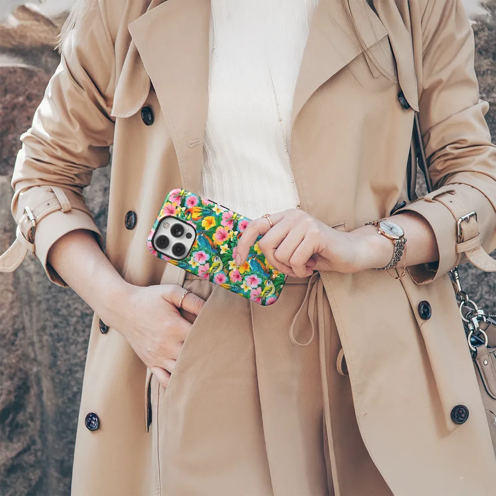Coveris Telefono dėklas Magsafe "Islander" iPhone 12-17, Samsung S22-26, Google Pixel 10/Pro/ProXL modeliams
