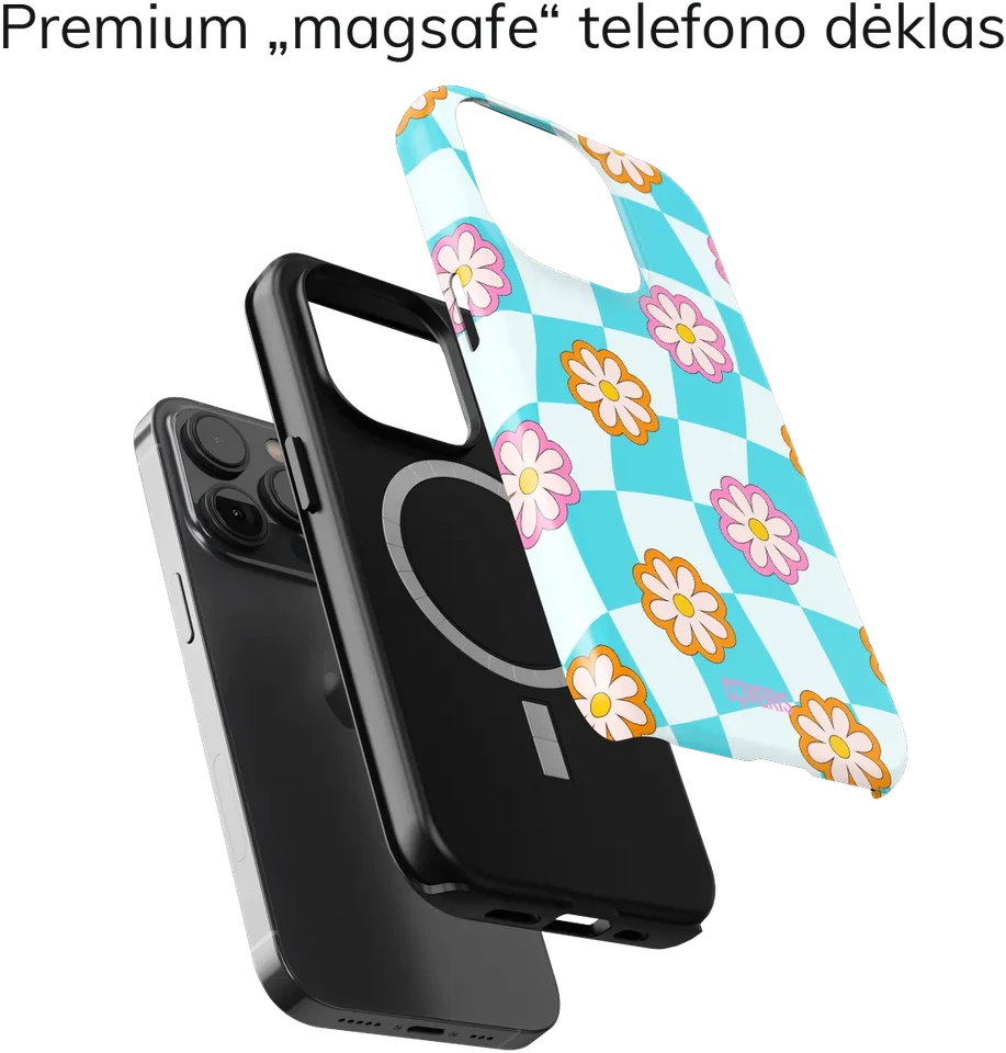 Coveris Telefono dėklas Magsafe "Jolly" iPhone 12-17, Samsung S22-26, Google Pixel 10/Pro/ProXL modeliams