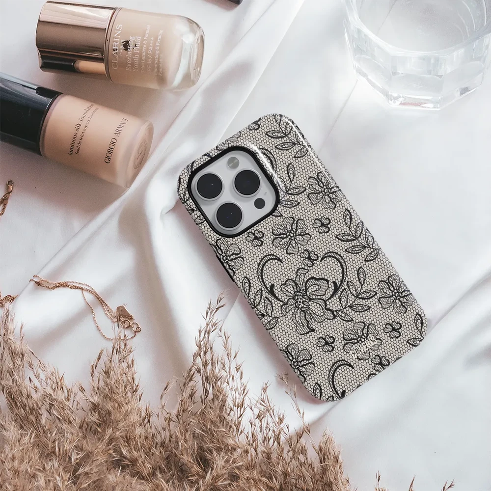 Coveris Telefono dėklas Magsafe "Lace Elegance" iPhone 12-17, Samsung S22-26, Google Pixel 10/Pro/ProXL modeliams