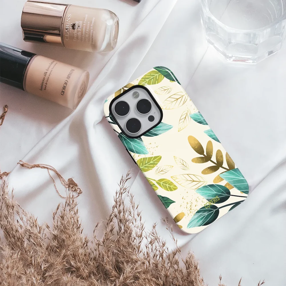 Coveris Telefono dėklas Magsafe "Leafs" iPhone 12-17, Samsung S22-26, Google Pixel 10/Pro/ProXL modeliams
