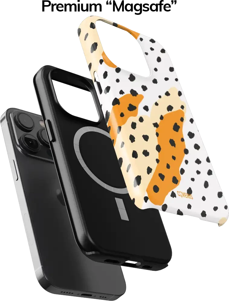 Coveris Telefono dėklas Magsafe "Leopardine" iPhone 12-17, Samsung S22-26, Google Pixel 10/Pro/ProXL modeliams