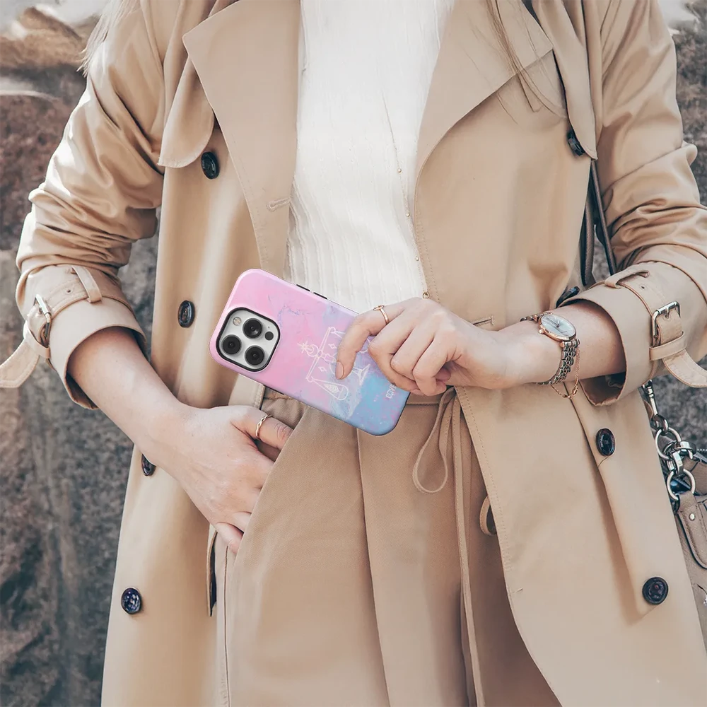 Coveris Telefono dėklas Magsafe "Libra" iPhone 12-17, Samsung S22-26, Google Pixel 10/Pro/ProXL modeliams