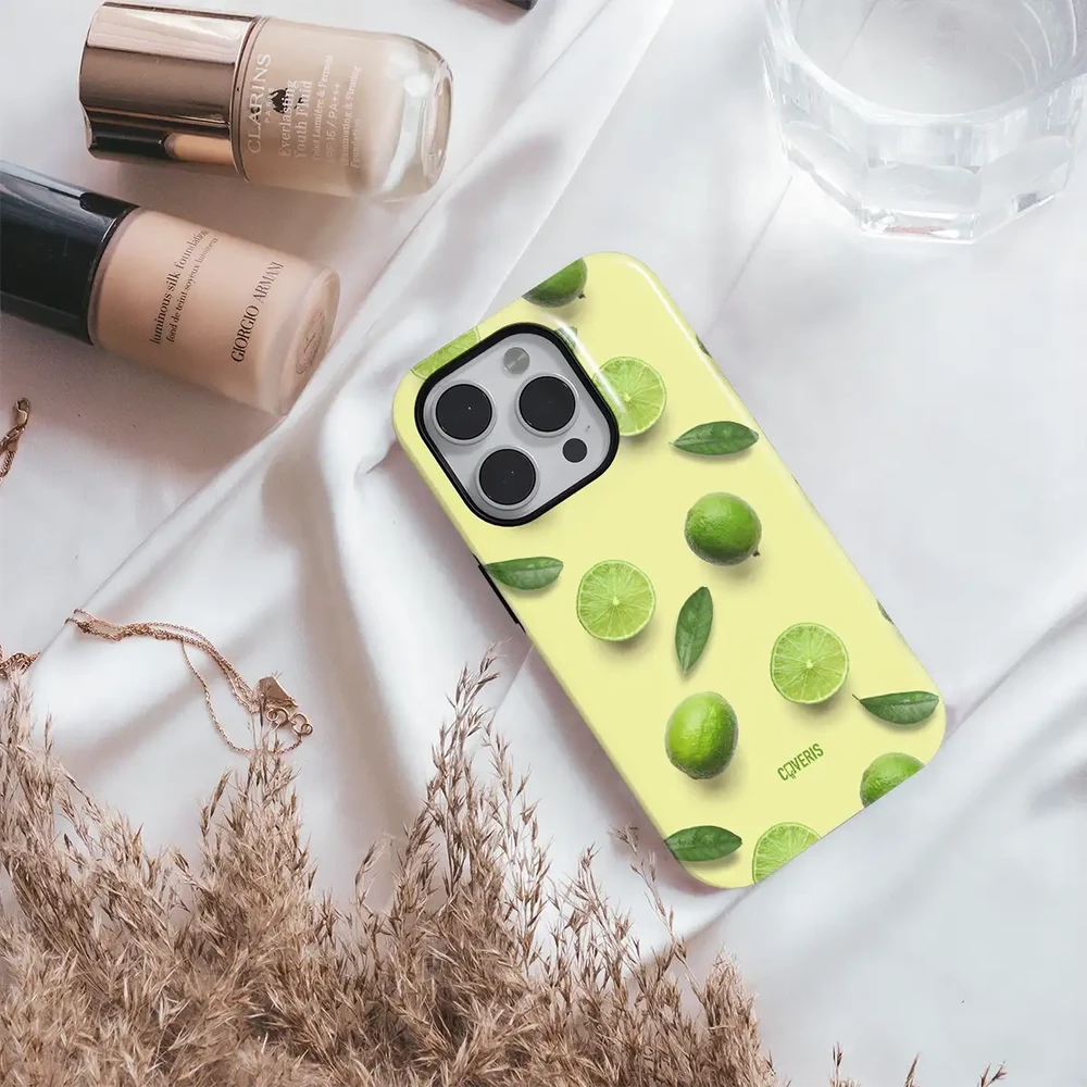 Coveris Telefono dėklas Magsafe "Lime Splash" iPhone 12-17, Samsung S22-26, Google Pixel 10/Pro/ProXL modeliams