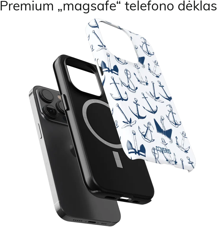 Coveris Telefono dėklas Magsafe "Marinarie" iPhone 12-17, Samsung S22-26, Google Pixel 10/Pro/ProXL modeliams