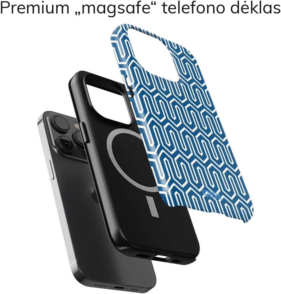Coveris Telefono dėklas Magsafe "Menology" iPhone 12-17, Samsung S22-26, Google Pixel 10/Pro/ProXL modeliams