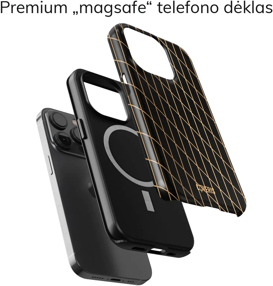 Coveris Telefono dėklas Magsafe "Menswear" iPhone 12-17, Samsung S22-26, Google Pixel 10/Pro/ProXL modeliams