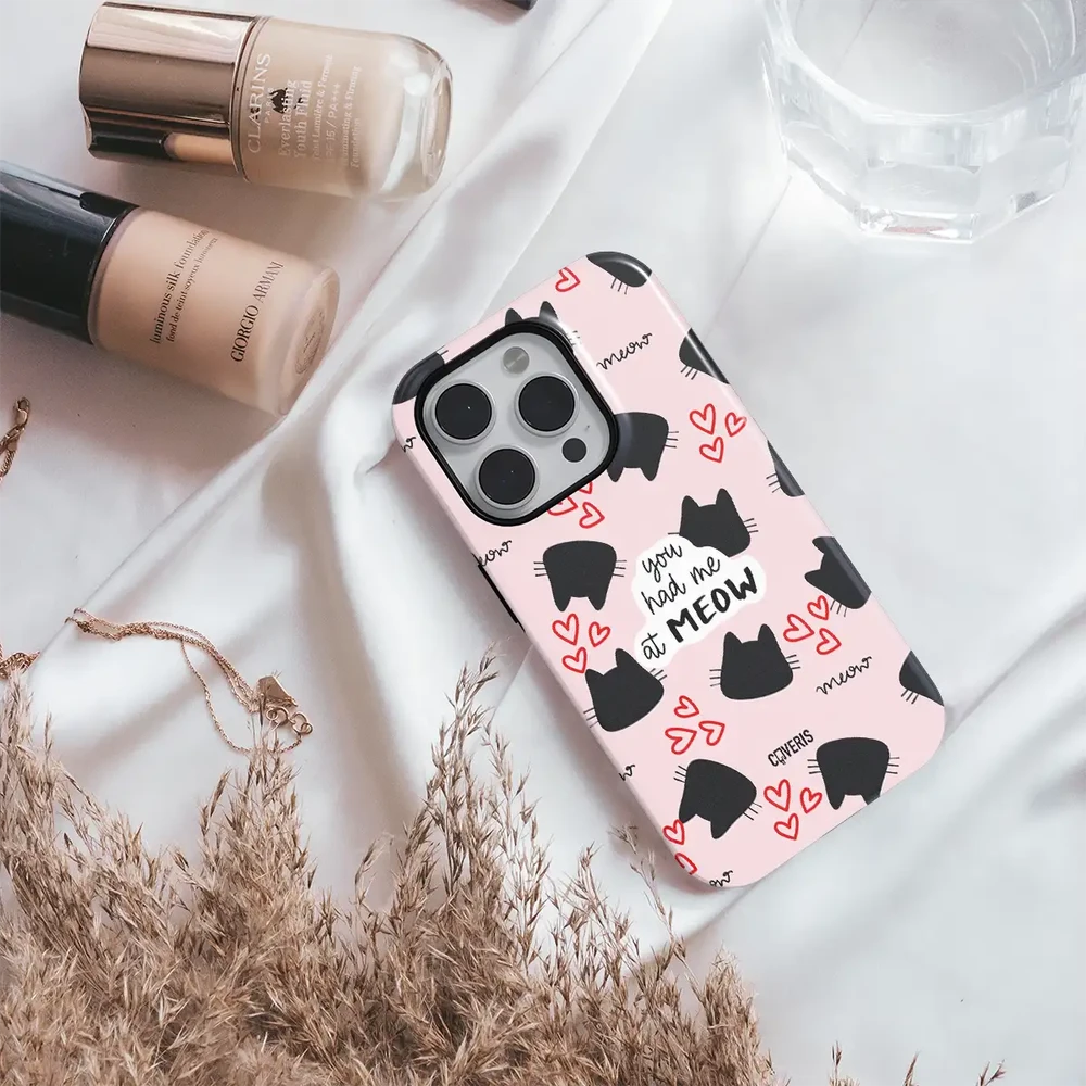 Coveris Telefono dėklas Magsafe "Meow" iPhone 12-17, Samsung S22-26, Google Pixel 10/Pro/ProXL modeliams