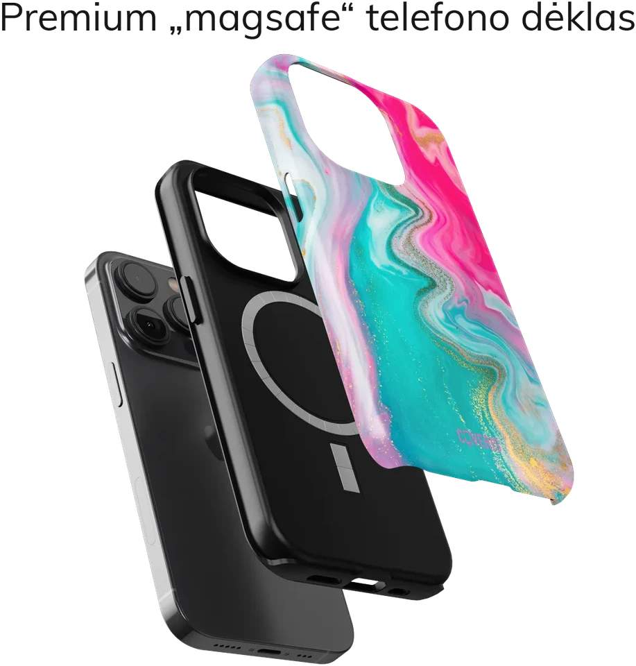 Coveris Telefono dėklas Magsafe "Mirage" iPhone 12-17, Samsung S22-26, Google Pixel 10/Pro/ProXL modeliams
