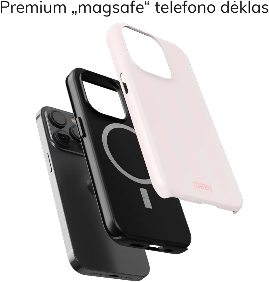 Coveris Telefono dėklas Magsafe "Mist" iPhone 12-17, Samsung S22-26, Google Pixel 10/Pro/ProXL modeliams