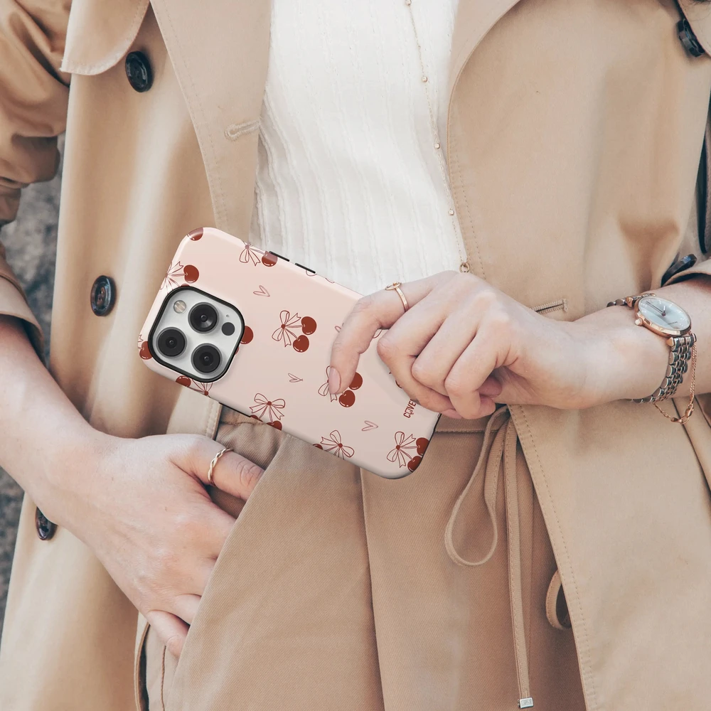 Coveris Telefono dėklas Magsafe "Mon chéri" iPhone 12-17, Samsung S22-26, Google Pixel 10/Pro/ProXL modeliams