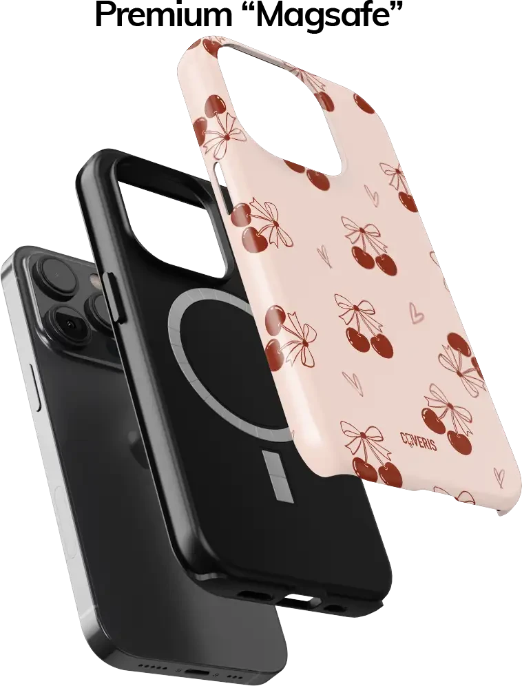 Coveris Telefono dėklas Magsafe "Mon chéri" iPhone 12-17, Samsung S22-26, Google Pixel 10/Pro/ProXL modeliams