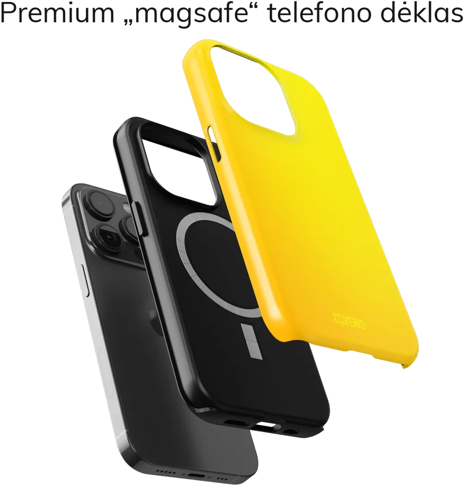 Coveris Telefono dėklas Magsafe "Mono Mood" iPhone 12-17, Samsung S22-26, Google Pixel 10/Pro/ProXL modeliams