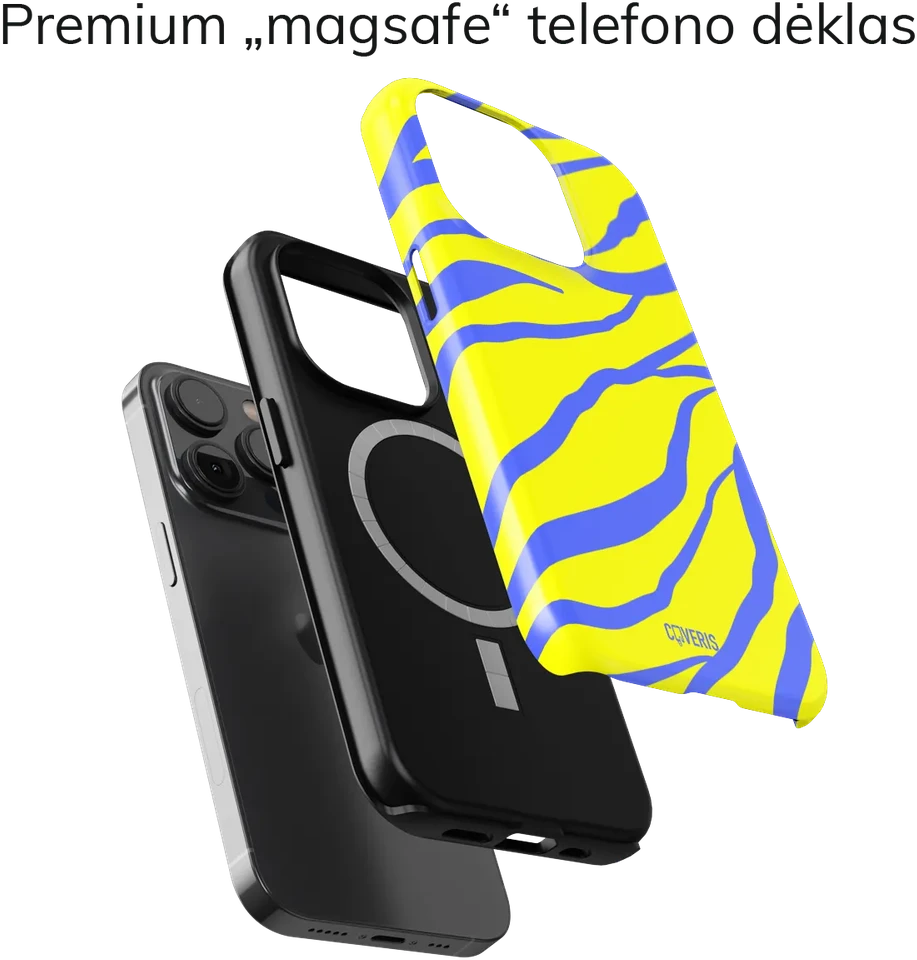 Coveris Telefono dėklas Magsafe "Neonique" iPhone 12-17, Samsung S22-26, Google Pixel 10/Pro/ProXL modeliams