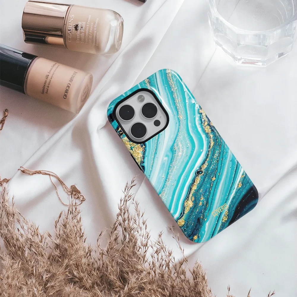 Coveris Telefono dėklas Magsafe "Ocean Marble" iPhone 12-17, Samsung S22-26, Google Pixel 10/Pro/ProXL modeliams